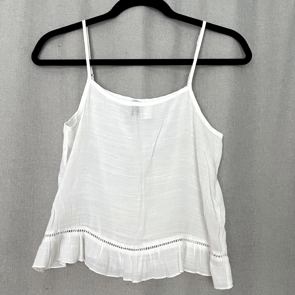 White Flowy H&M Tank Top